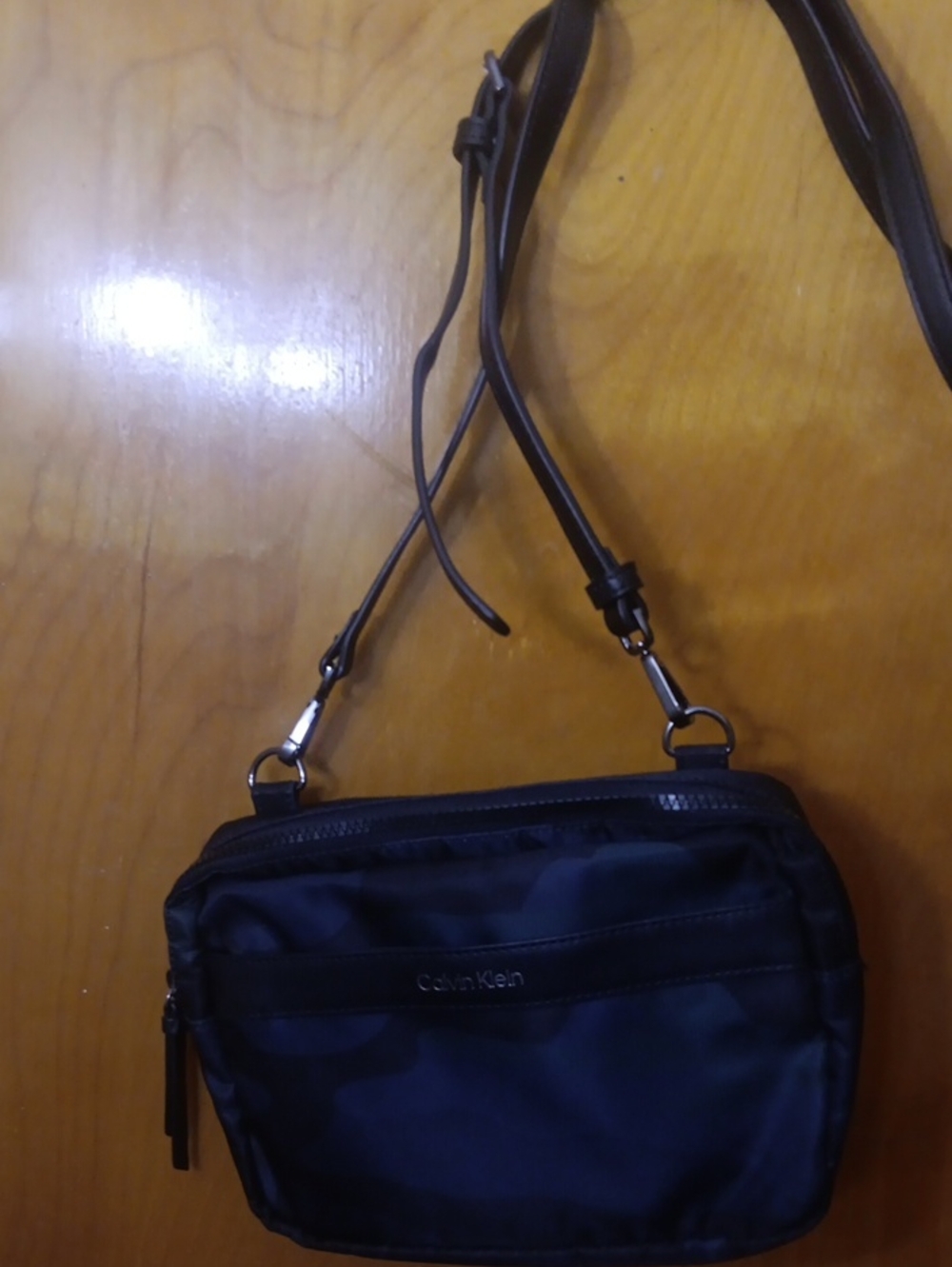 Calvin Klein Back Pack With Detachable Crossbody In Dark Bllue Green And Black - Picture 2 of 4
